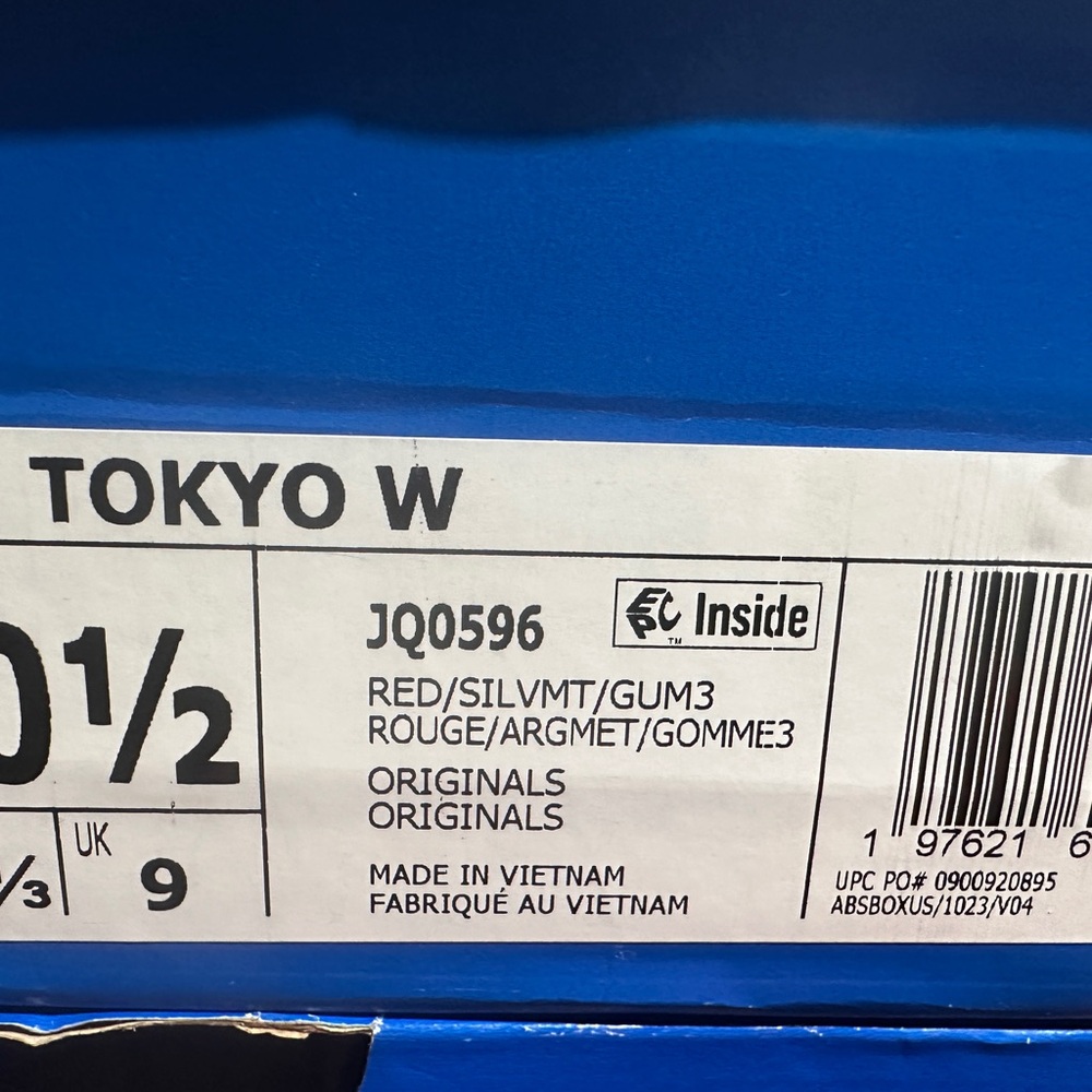 adidas Originals Tokyo W Red Silver Athletic Shoes